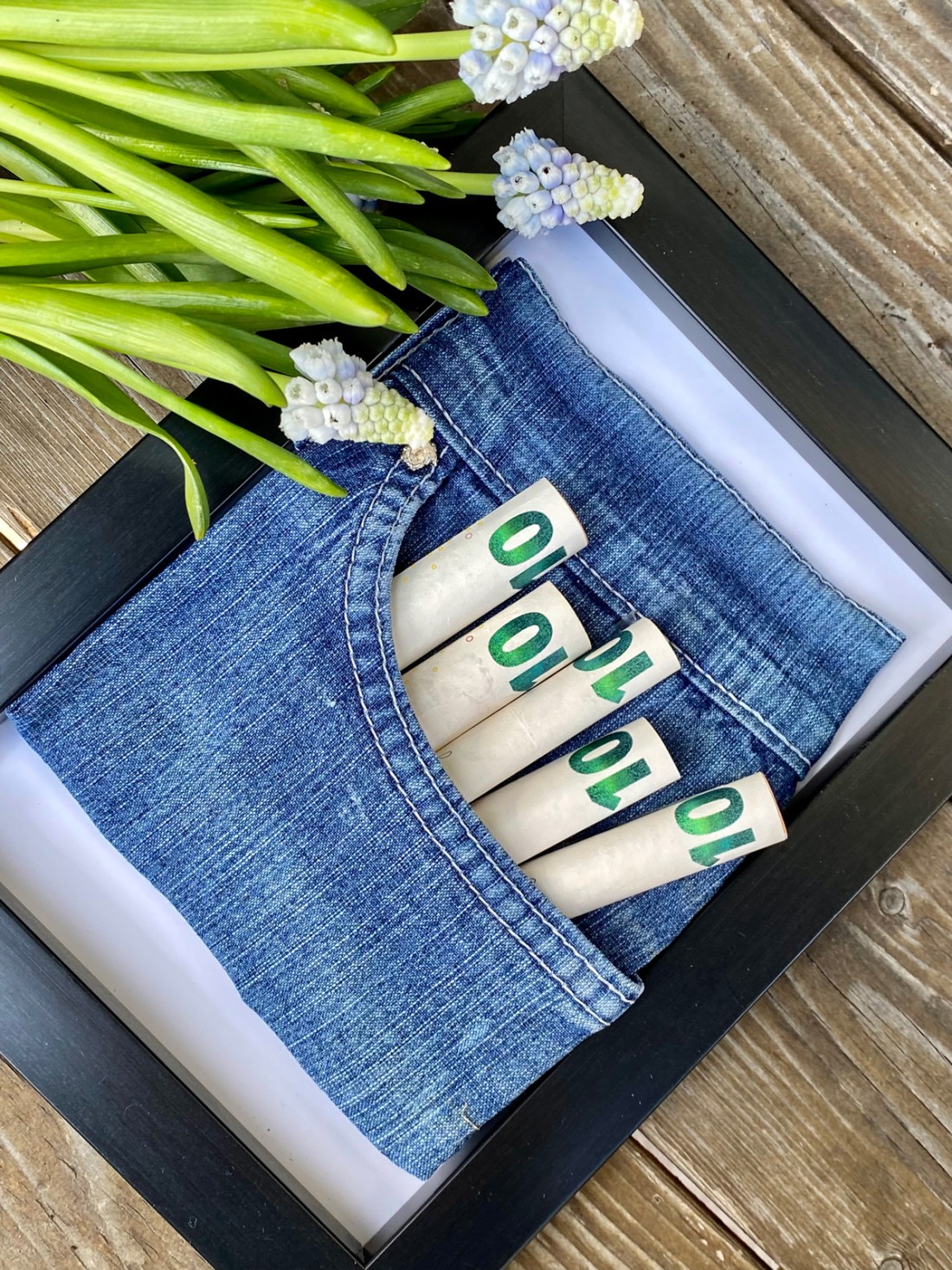  Geldgeschenke kreativ gestalten – weiss & schwarz Bildidee 