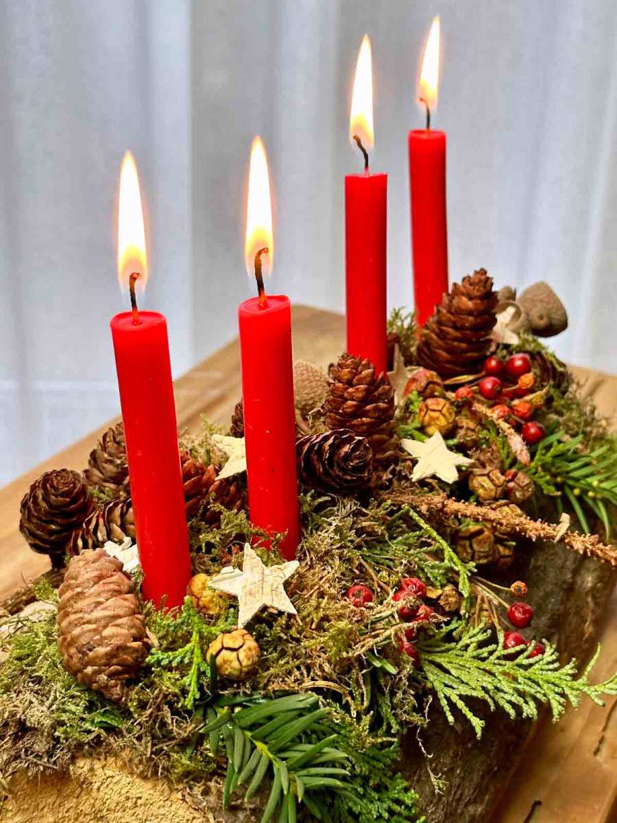 Advent, Advent kein Lichtlein brennt!! weiss & schwarz
